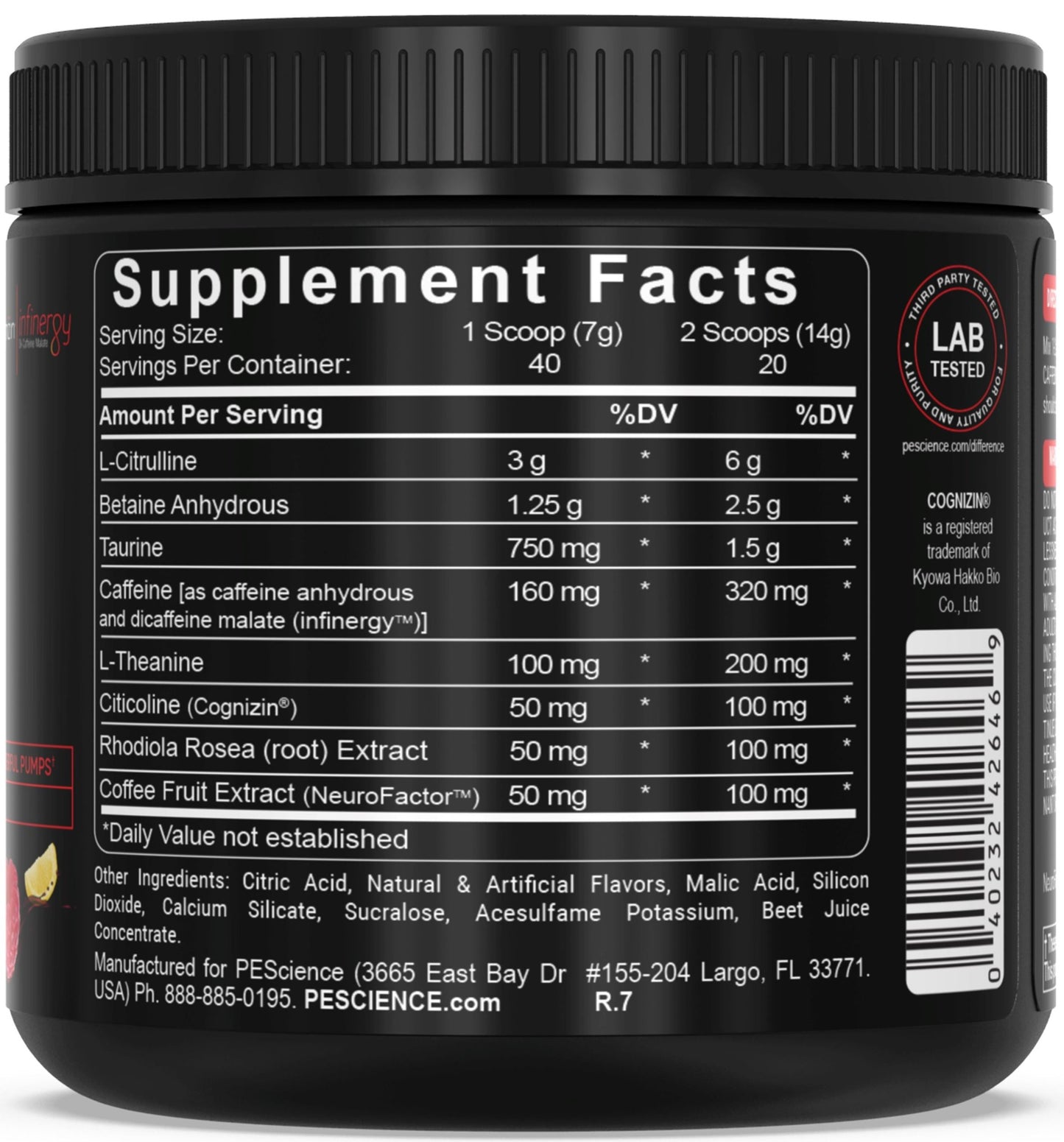 PEScience Prolific Pre-Workout 