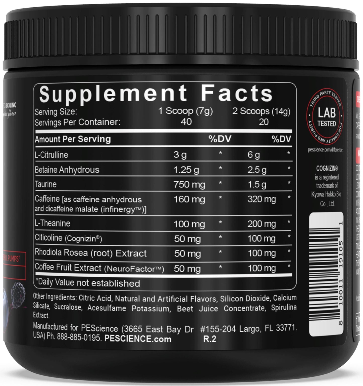 PEScience Prolific Pre-Workout 