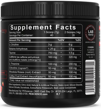 PEScience Prolific Pre-Workout 