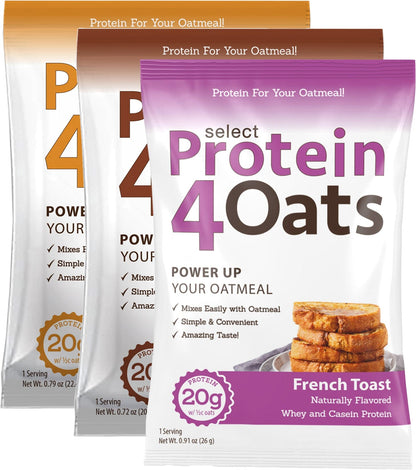 PEScience Protein4Oats Protein for Oatmeal Variety Pack 12