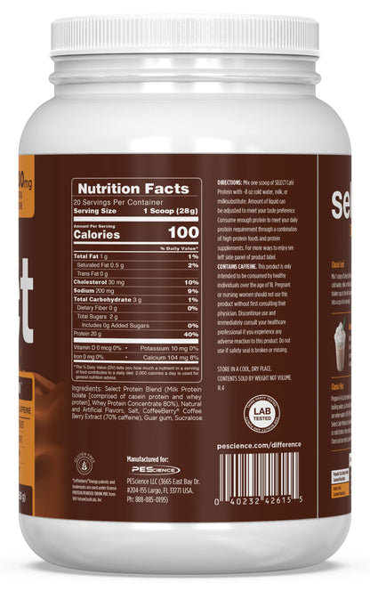 Supplement container with nutrition facts label on a white background