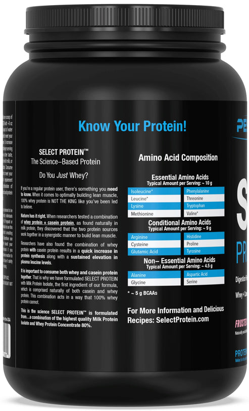 Select Protein Powder | Whey + Casein Blend | Protein You'll Crave ...