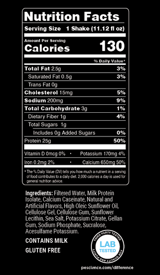 Select Ingredients Select Protein Shake - Ready To Drink (RTD) Protein by PEScience
