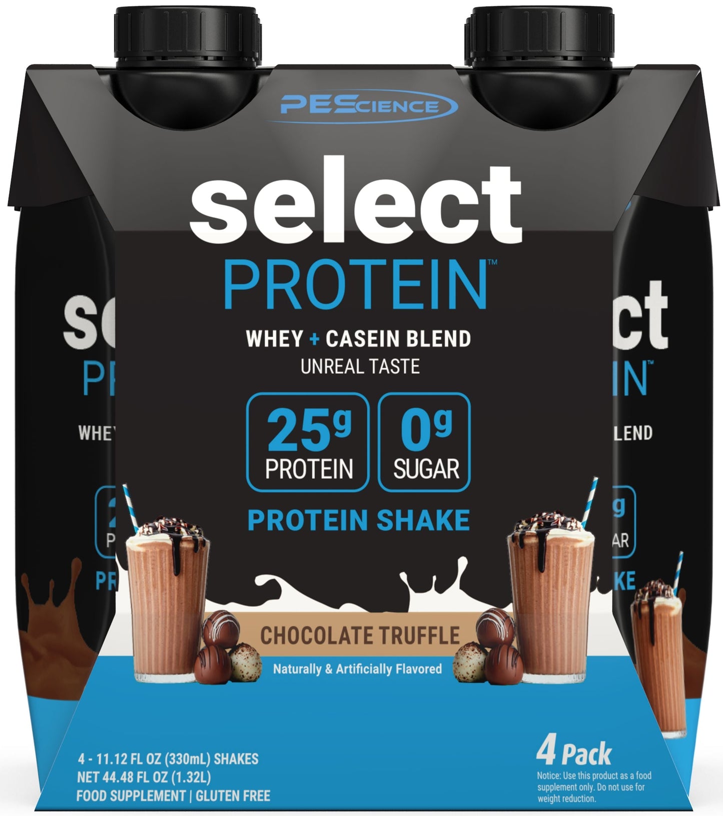 PEScience Select Protein chocolate truffle flavor packaging