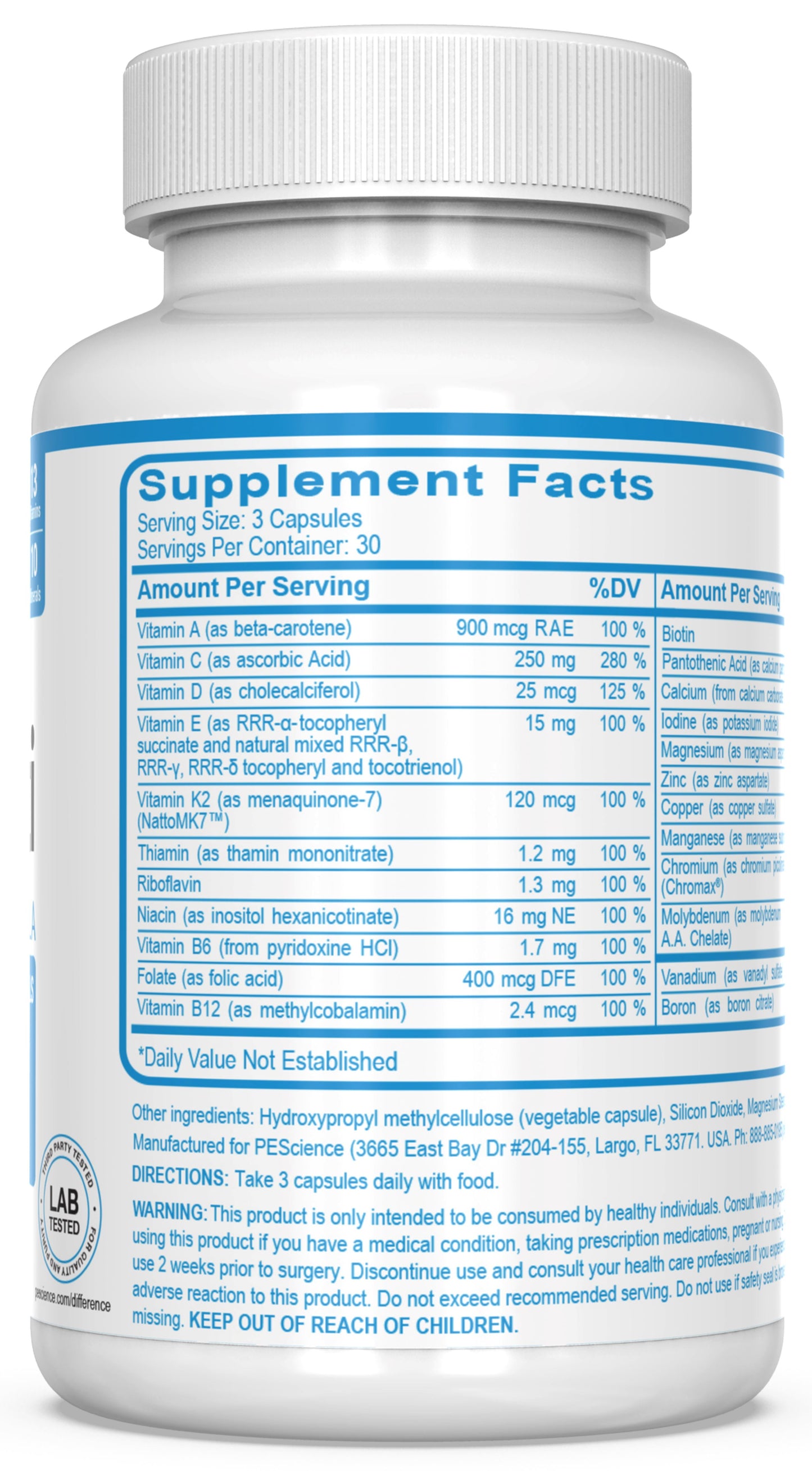 PEScience TruMulti Men's Multivitamin 