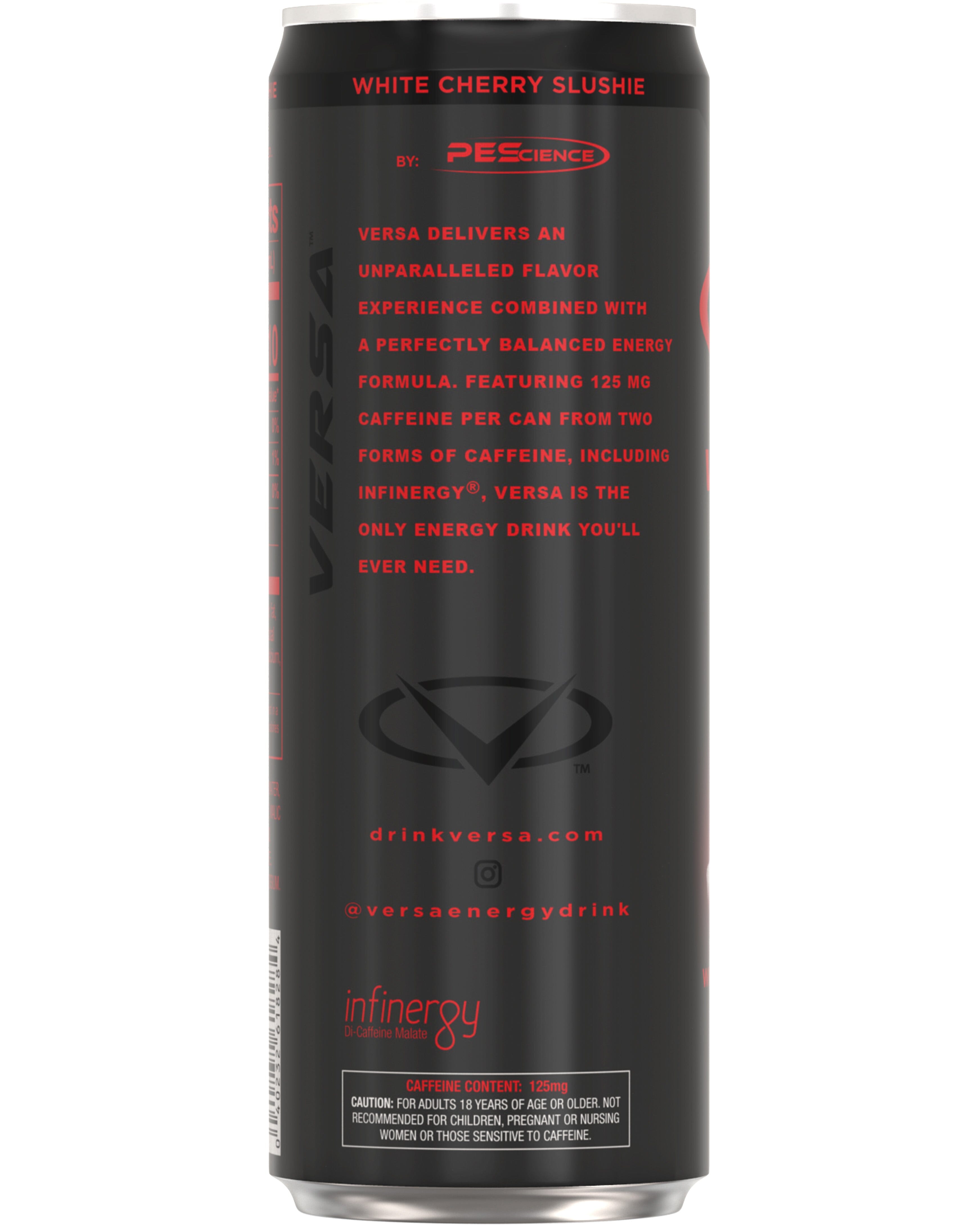 Versa Energy Drink with 125mg Caffeine and Sugar Free – PEScience