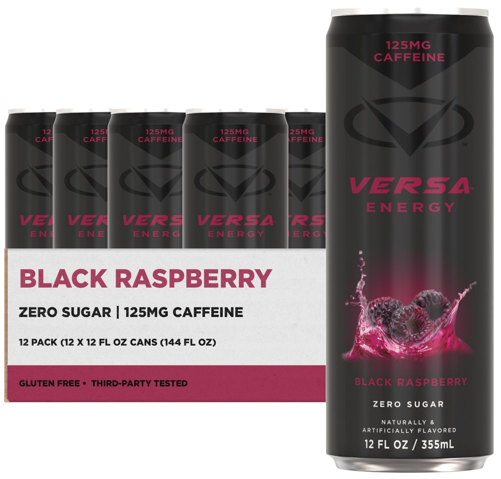 PEScience Versa Energy Drink Black Raspberry / 12 Pack 